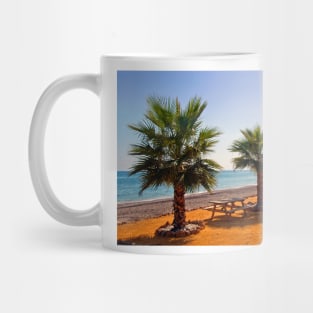 Palm trees Torrox Costa Del Sol Andalusia Costa Spain Mug